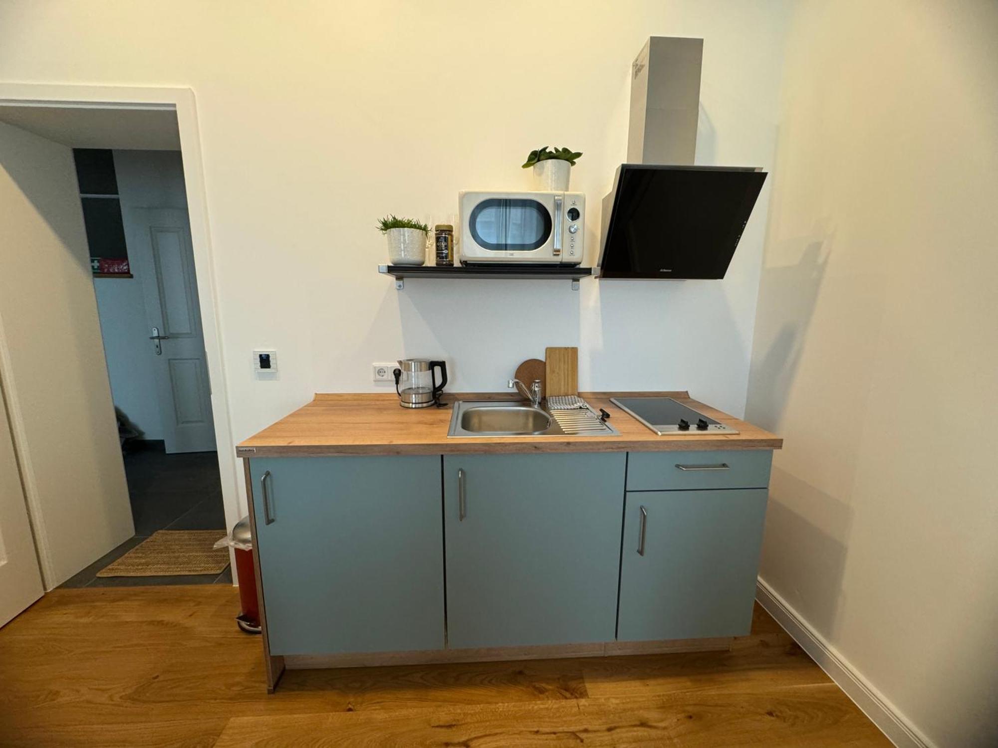 Boutique Hotel Pension Luisengruen Kueche 1Gbs Wlan Netflix Disney Magentatv Chemnitz Buitenkant foto